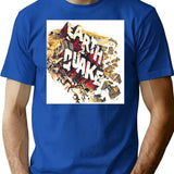 Earthquake Classic T-Shirt - Retro Graphic Tee for Men & Women - Blue