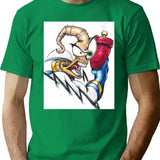 Earthworm J. T-Shirt - Retro Graphic Tee for Men & Women - Green
