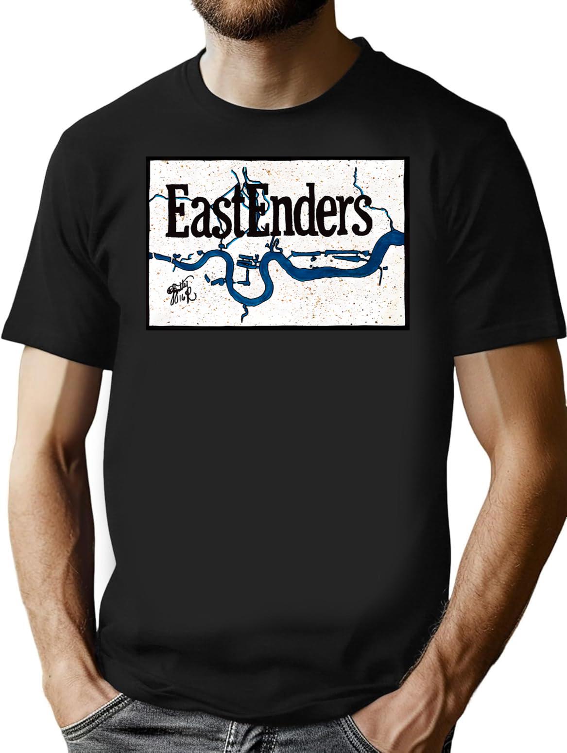 Eastenders T-Shirt - Retro Graphic Tee for Men & Women - Black