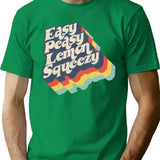 Easy Peasy Lemon Squeezy T-Shirt - Retro Graphic Tee for Men & Women - Green