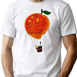 Eat A Peach And Skydog T-Shirt - Retro Graphic Tee for Men & Women - White
