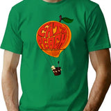 Eat A Peach And Skydog T-Shirt - Retro Graphic Tee for Men & Women - Green
