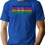 Eat My Mixtape T-Shirt - Retro Graphic Tee for Men & Women - Blue