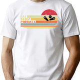 Eat Sleep Pinball Funny Pinball T-Shirt for Men & Women, T-Shirts Graphic Tee - White