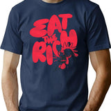 Eat The Rich T-Shirt for Men & Women, T-Shirts Graphic Tee - Navy