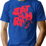 Eat The Rich T-Shirt for Men & Women, T-Shirts Graphic Tee - Blue