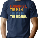 Economist The Man The Myth The Legend T-Shirt - Navy