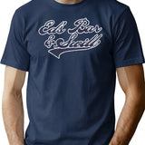 Eds Bar And Swill Vintage T-Shirt - Retro Graphic Casual Tee - Navy