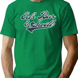 Eds Bar And Swill Vintage T-Shirt - Retro Graphic Casual Tee - Green