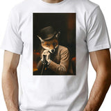 Edwardian Gentleman Fox T-Shirt for Men & Women, T-Shirts Graphic Tee - White