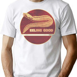 Eeling Good - Funny Eel Design Feeling Good Fish Pun T-Shirt for Men & Women, T-Shirts Graphic Tee - White
