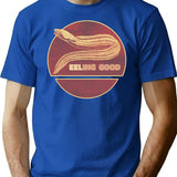 Eeling Good - Funny Eel Design Feeling Good Fish Pun T-Shirt - Blue