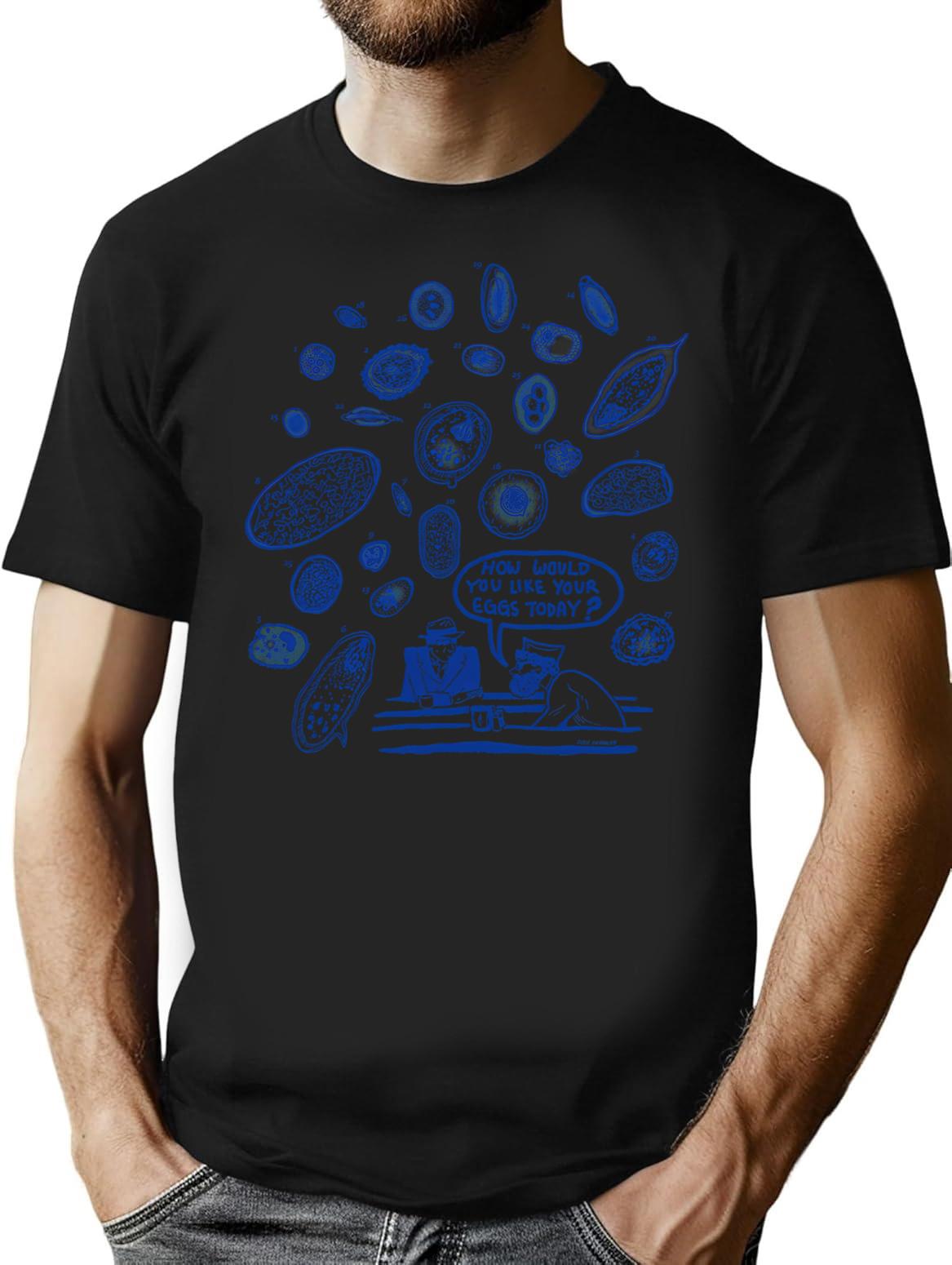 Eggs Microbiology Food Science 1985 Vintage Shirt T-Shirt - Black