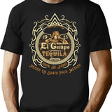 El Guapo Tequila Label T-Shirt for Men & Women, T-Shirts Graphic Tee - Black