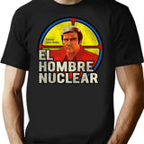 El Hombre Nuclear Worn T-Shirt for Men & Women, T-Shirts Graphic Tee - Black