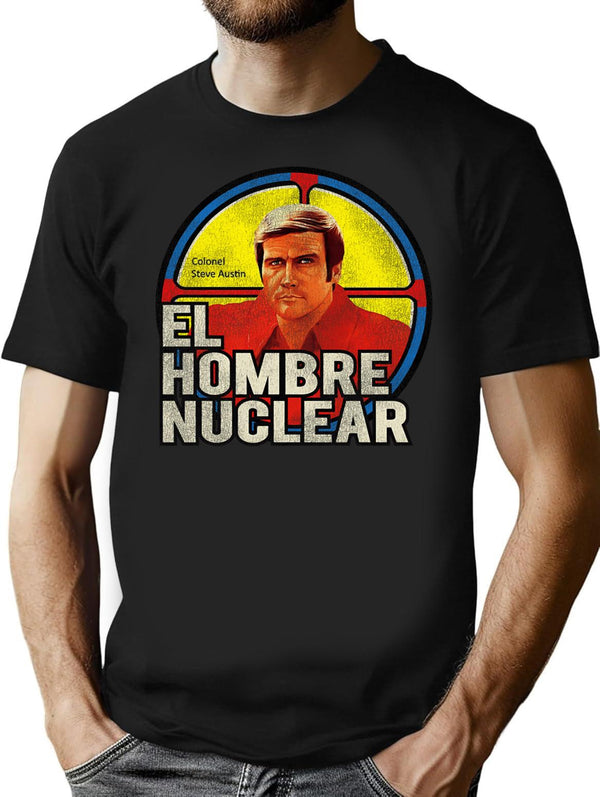 El Hombre Nuclear Worn T-Shirt for Men & Women, T-Shirts Graphic Tee - Black
