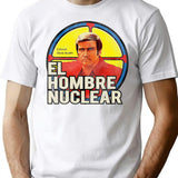 El Hombre Nuclear Worn T-Shirt for Men & Women, T-Shirts Graphic Tee - White