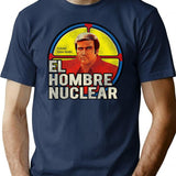El Hombre Nuclear Worn T-Shirt for Men & Women, T-Shirts Graphic Tee - Navy
