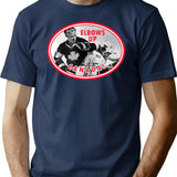 Elbows Up Canada Hockey T-Shirt - Retro Graphic Tee for Men & Women - Navy