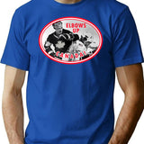 Elbows Up Canada Hockey T-Shirt - Retro Graphic Tee for Men & Women - Blue