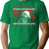 Eldritch Horror Pigeon T-Shirt - Retro Graphic Tee for Men & Women - Green