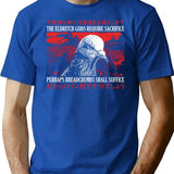 Eldritch Horror Pigeon T-Shirt - Retro Graphic Tee for Men & Women - Blue