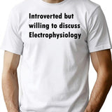 Electrophysiology T-Shirt - Retro Graphic Tee for Men & Women - White