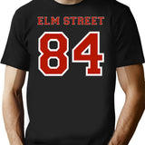 Elm Street Jersey - Nightmare '84 T-Shirt for Men & Women, T-Shirts Graphic Tee - Black