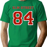 Elm Street Jersey - Nightmare '84 T-Shirt for Men & Women, T-Shirts Graphic Tee - Green