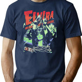 Elvira Mistress Of The Dark 80S Horror T-Shirt for Men & Women, T-Shirts Graphic Tee - Navy