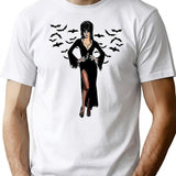 Elvira T-Shirt for Men & Women, T-Shirts Graphic Tee - White