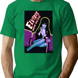 Elvira'S Movie Macabre Movie Art T-Shirt for Men & Women, T-Shirts Graphic Tee - Green