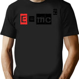 Emc The Albert Einstein Collection T-Shirt - Retro Graphic Tee for Men & Women - Black