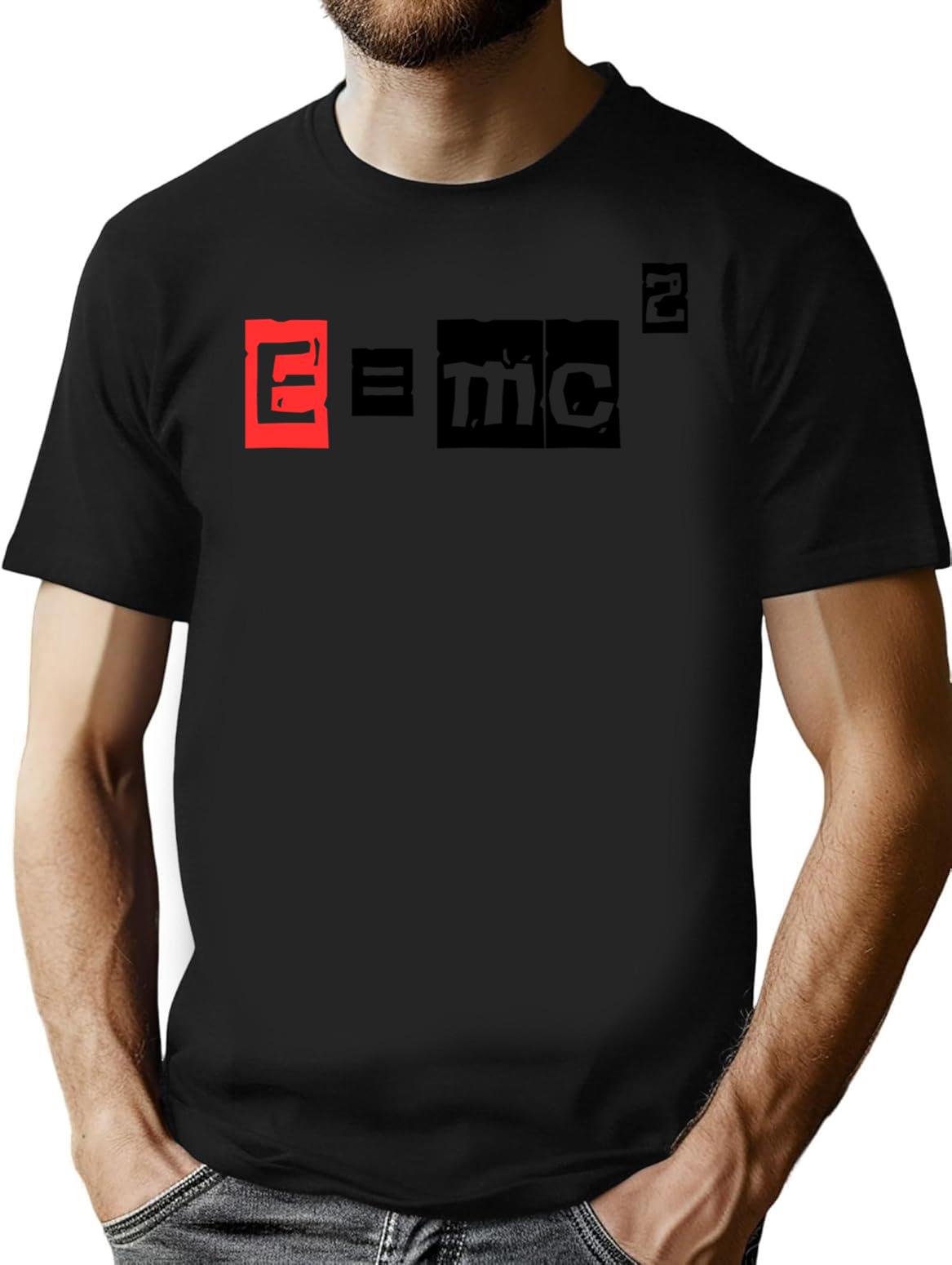 Emc The Albert Einstein Collection T-Shirt - Retro Graphic Tee for Men & Women - Black