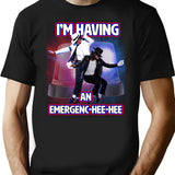 Emergenc Hee-hee Parody Shirt T-Shirt - Retro Graphic Tee for Men & Women - Black
