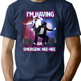 Emergenc Hee-hee Parody Shirt T-Shirt - Retro Graphic Tee for Men & Women - Navy