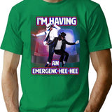 Emergenc Hee-hee Parody Shirt T-Shirt - Retro Graphic Tee for Men & Women - Green
