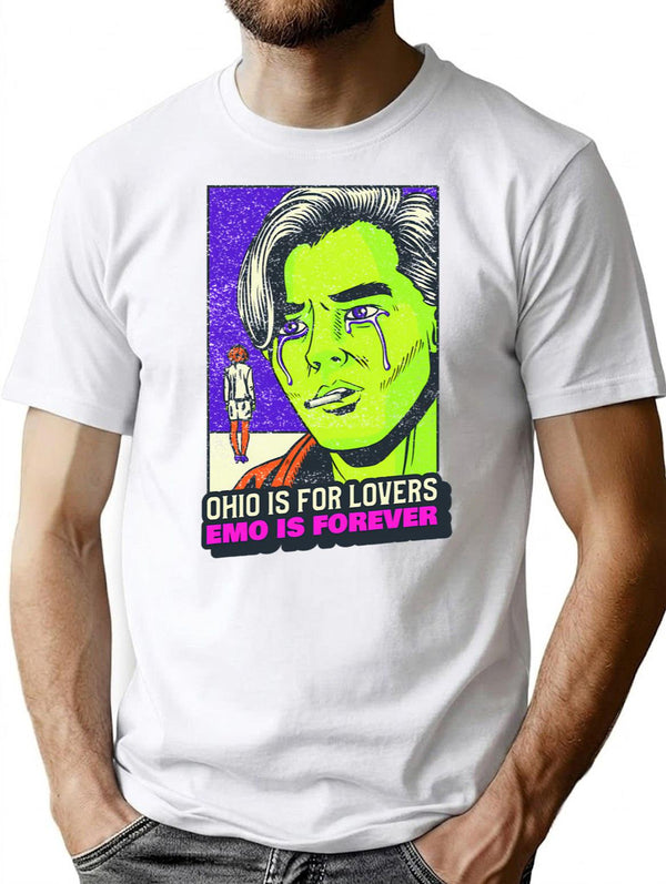 Emo Is Forever - Ohio Is For Lovers T-Shirt T-Shirt for Men & Women, T-Shirts Graphic Tee - White