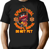 Emotional Support Animal T-Shirt for Men & Women, T-Shirts Graphic Tee - Black