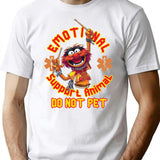 Emotional Support Animal T-Shirt for Men & Women, T-Shirts Graphic Tee - White