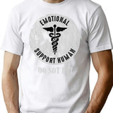 Emotional Support Human Do Not Pet T-Shirt - White