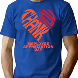 Employee Appreciation Day T-Shirt - Retro Graphic Tee for Men & Women - Blue