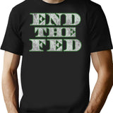 End The Fed Vintage T-Shirt - Retro Graphic Casual Tee - Black