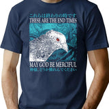 End Times Pigeon T-Shirt for Men & Women, T-Shirts Graphic Tee - Navy