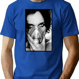 Endowed Mige Sparkling Strong 3v Ville Valo Vocalist Retro Vintage T-Shirt - Blue