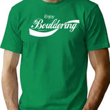 Enjoy Bouldering T-Shirt - Retro Graphic Tee for Men & Women - Green