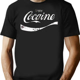 Enjoy Cocaine T-Shirt - Retro Graphic Tee for Men & Women - Black