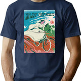 Enjoy The Ride T-Shirt - Retro Graphic Tee for Men & Women - Navy