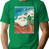 Enjoy The Ride T-Shirt - Retro Graphic Tee for Men & Women - Green