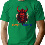 Epic Demon Hunters Design For Fantasy Fans And Dark Aesthetic Lovers T-Shirt for Men & Women, T-Shirts Graphic Tee - Green